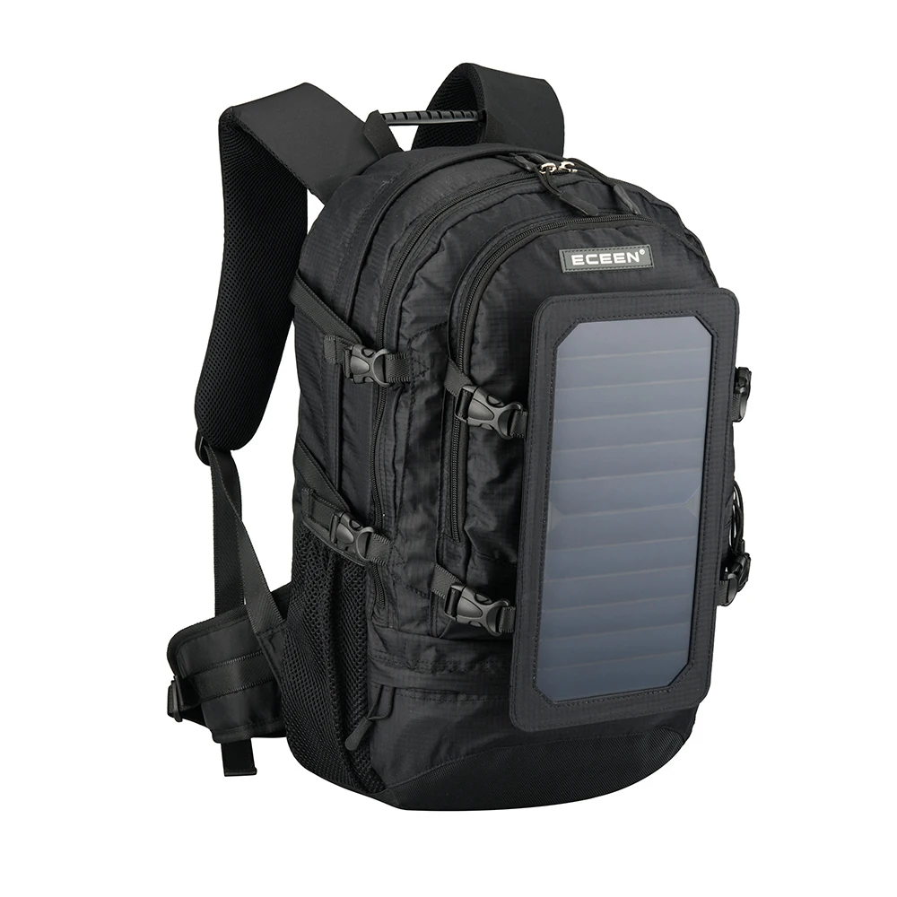 Solar Backpack Waterproof Anti-Theft perfect for carrying books or laptop to work school or hiking while charging smart phone