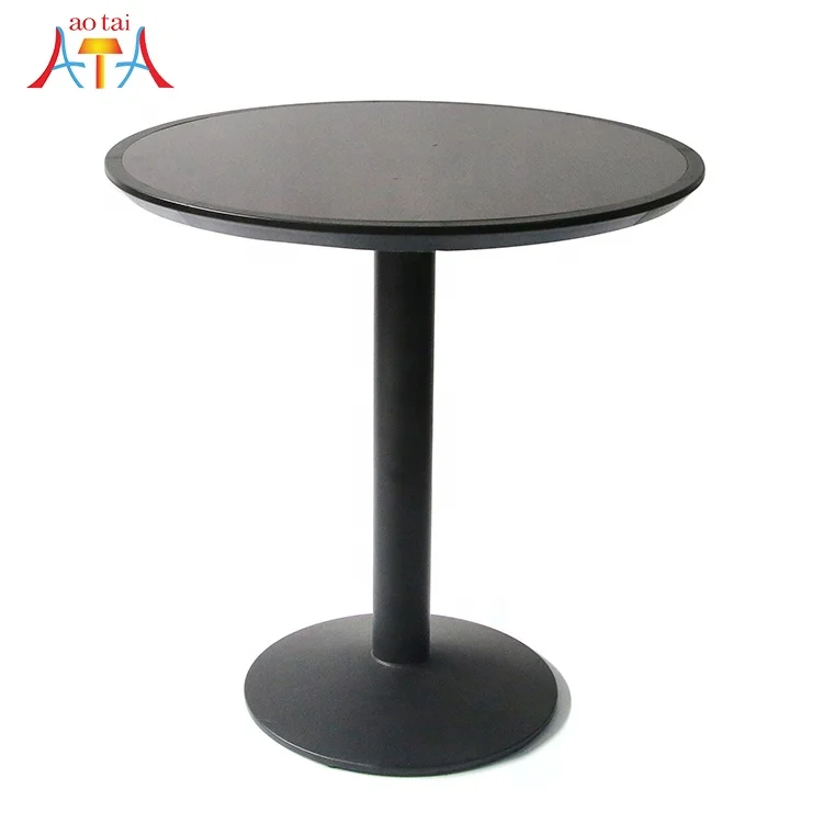 Factory wholesale modern Dark stain resistant round stylish dining table for home coffee shop