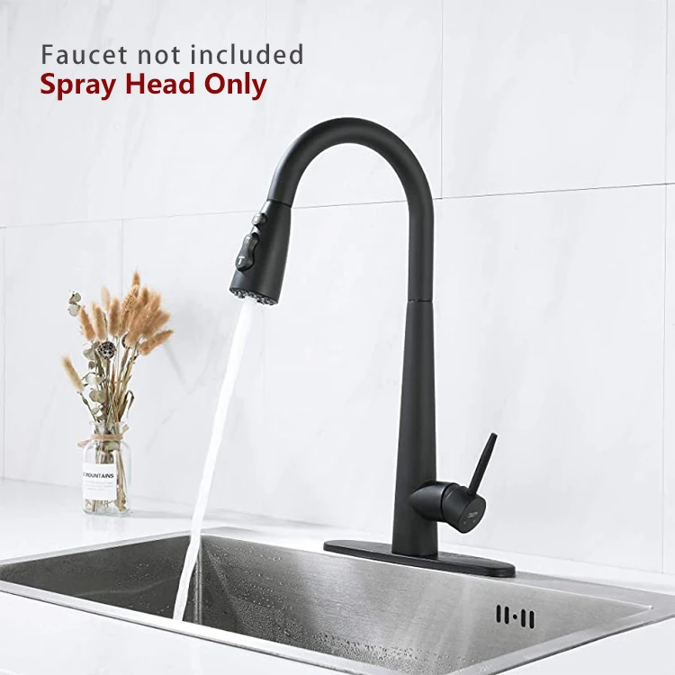 AK3 Kitchen Pull Out Spray Head Replacement Part Bathroom Kitchen Sink Tap 3-Function Splash-Proof Kitchen Faucet Aerator
