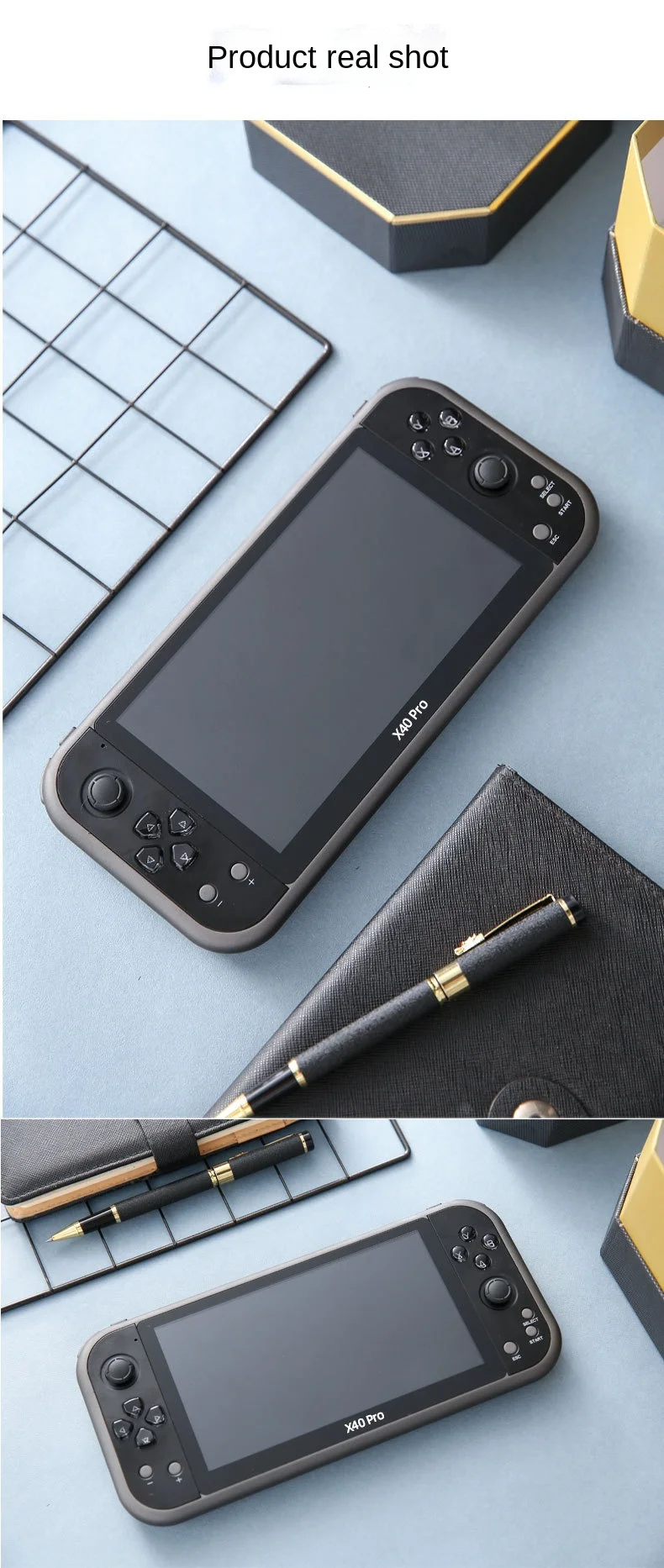 X40 pro  Handheld Game Player Retro 7 Inch Video Game Console Built In 5000 Games 16gb for kids