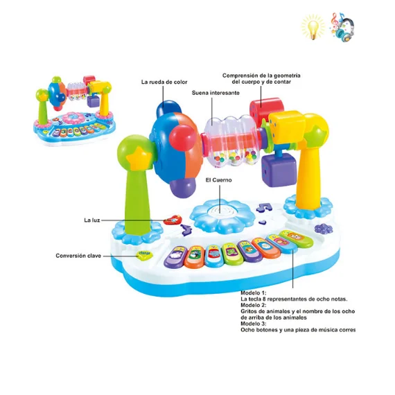 Intelligent Rotate  Early Learning Musical Toys  Electronic  Mini Piano Keyboard