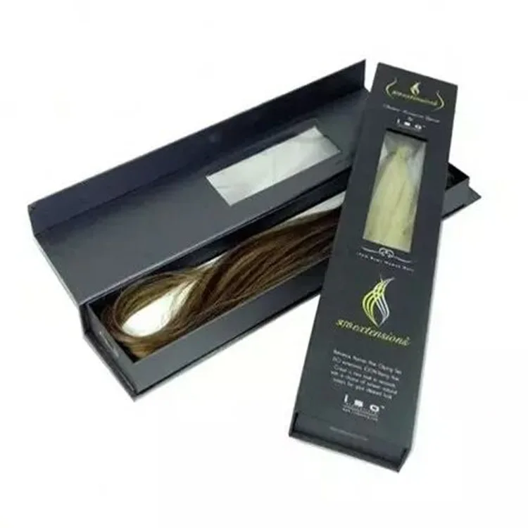 Customizable Wig Packaging Box Hanging Gift Box Custom Window Display Wig Gift Box Hanging Packaging Carton