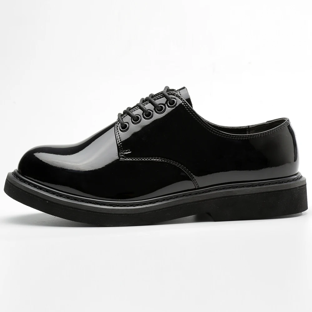 Goodyear welted construction microfiber leather 4 inches dress shoes & oxfords