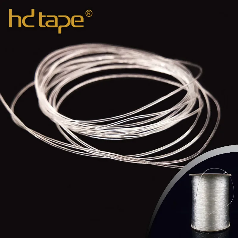 Custom eco-friendly 0.5mm 1mm transparent bead thread tpu clear elastic cord