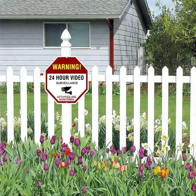 Security Traffic Video Surveillance Warning Cameras Sign