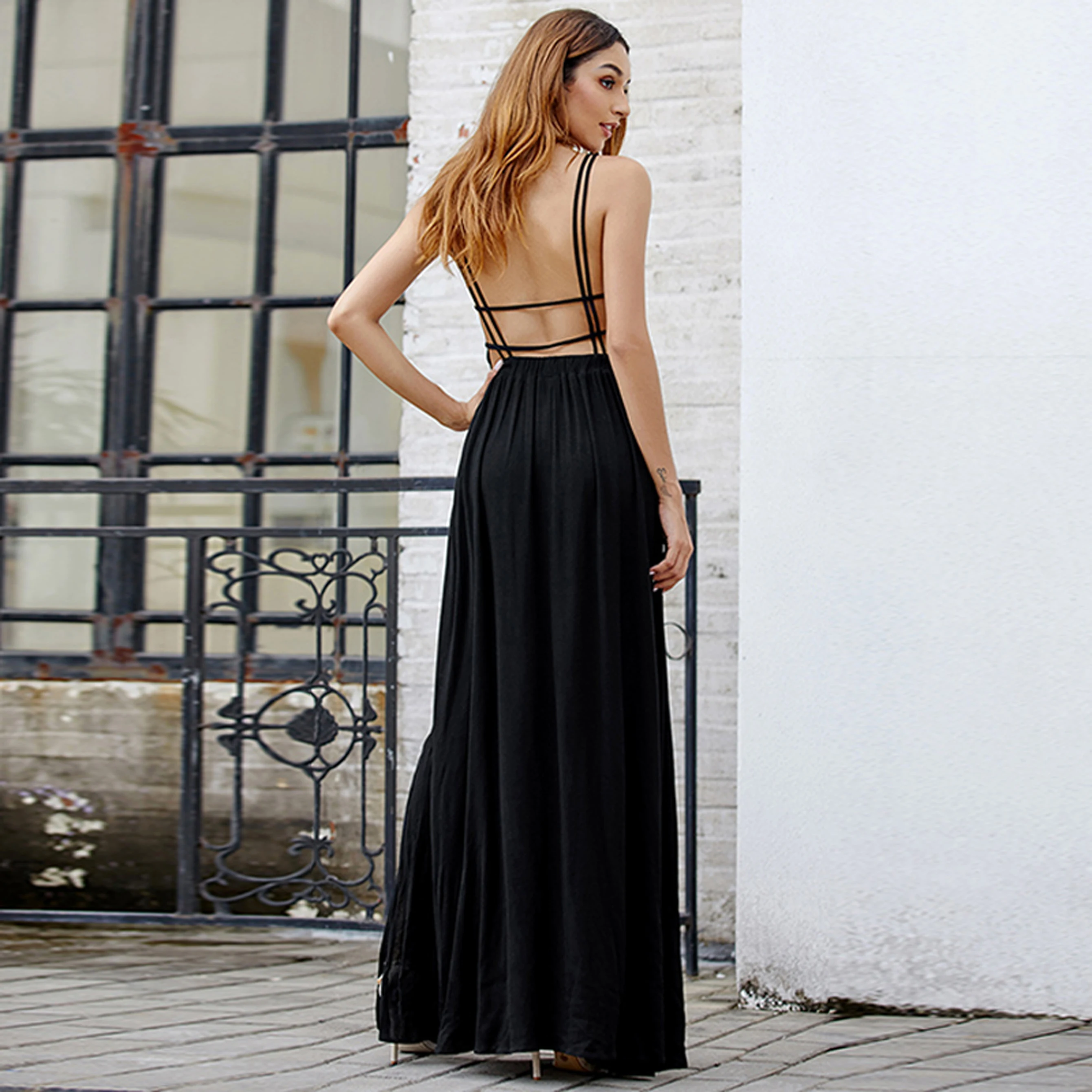 Оригинальный дизайн, модное пикантное вечернее платье без бретелек с открытой спиной, новое женское платье