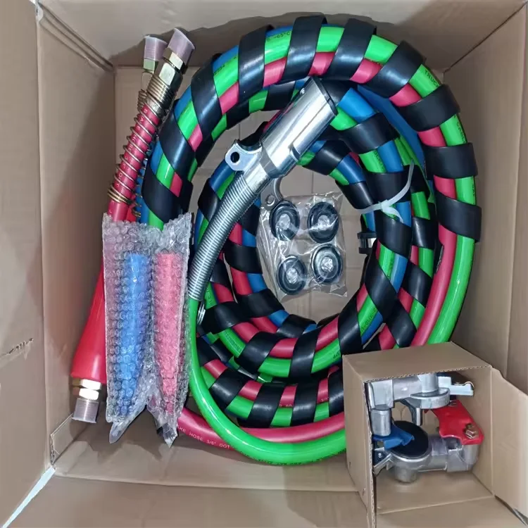 Heavy Duty 15ft Semi Truck Air Brake Hose Assemblies With Gladhand Flexible Grips For Semi Truck