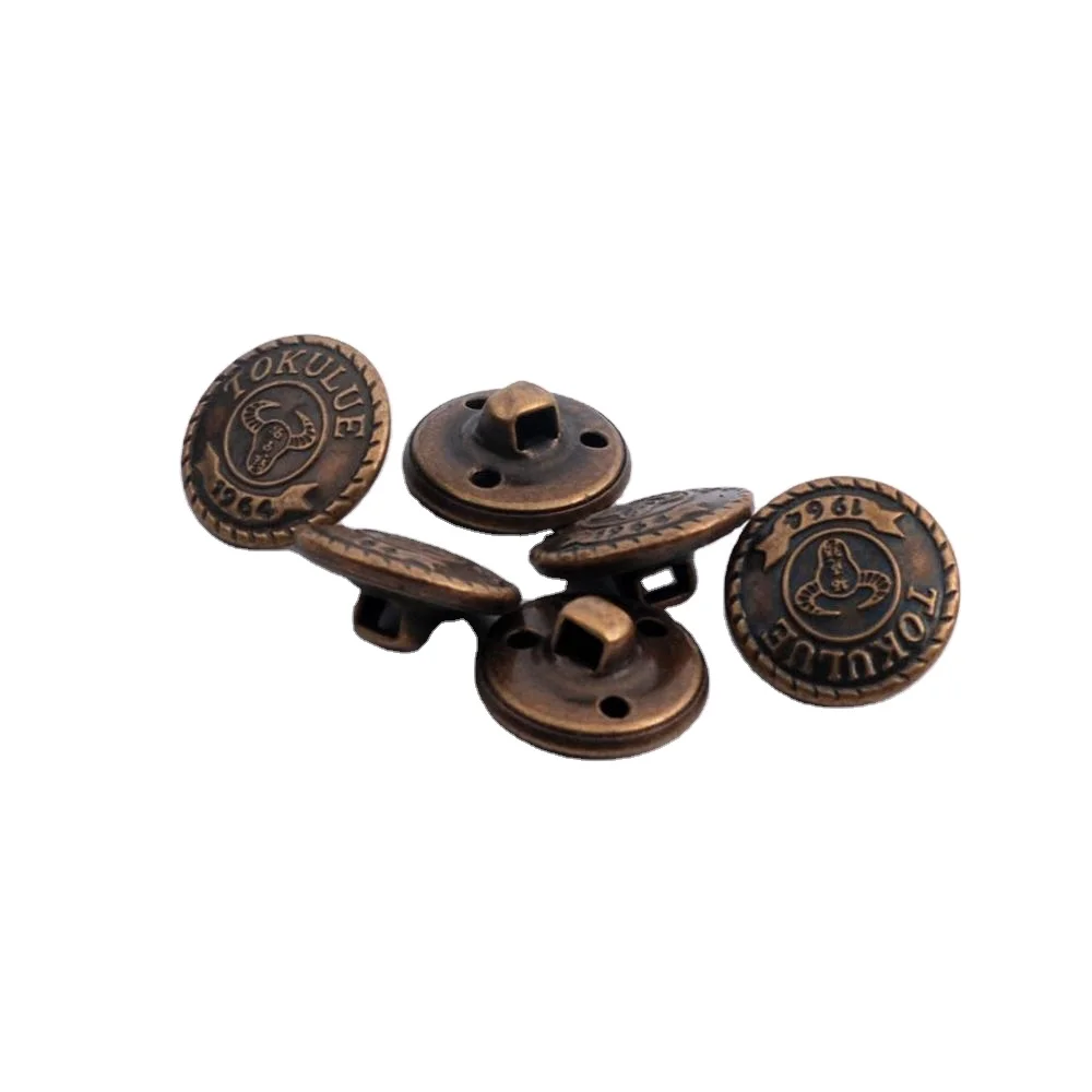 Antique Brass Coat Button Round Suit Button Sewing Cufflinks Buttons   BM10663