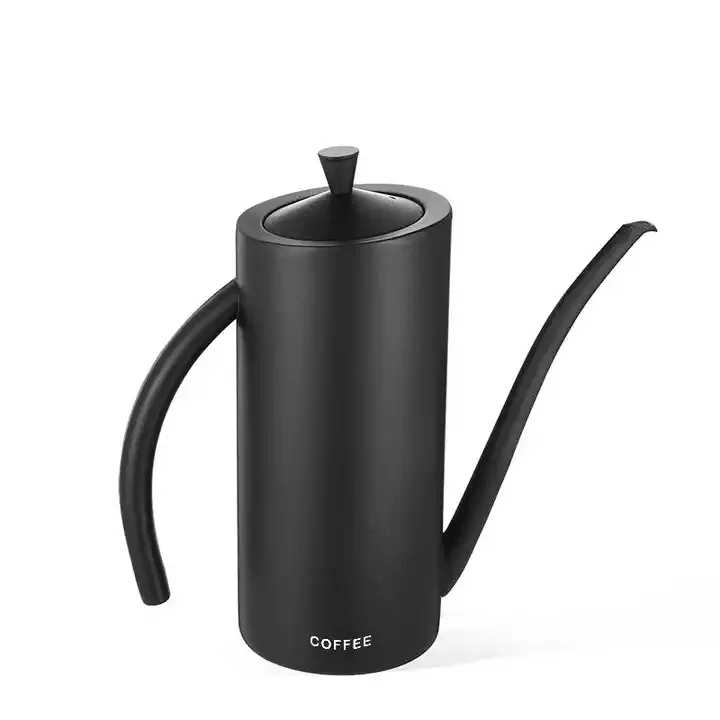 500ml 700ml 1L Long Spout Coffee Teapot Non-Stick Coating Food Grade Stainless Steel Dripping Kettle