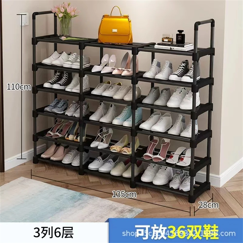 Standing Shoe Cabinet Home Storage Shoe Organizer Fabric Shoe Racks With Nonwoven Dustproof Non-woven Fabric