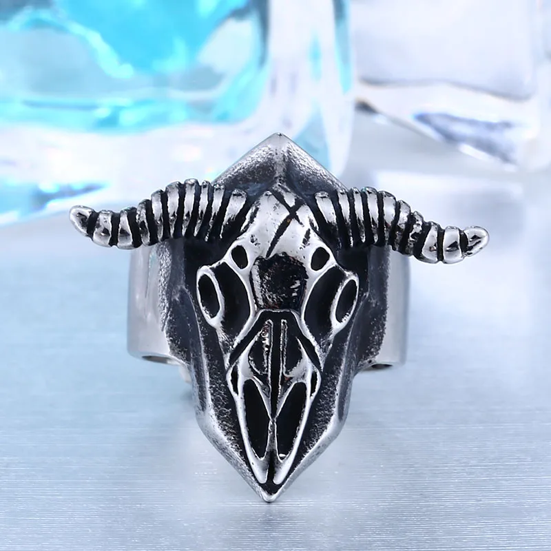 SS8-462R steel soldier stainless steel punk skull fashion jewelry gift