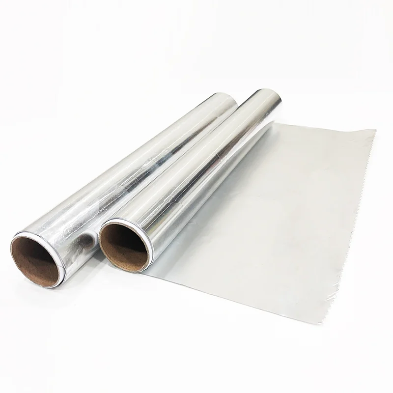 
9mic 5M*30CM factory price disposable aluminum foil for vegetable food wrapping 