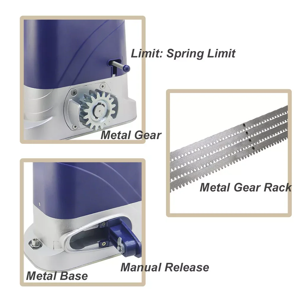 800kg AC  auto gate motor automatic door operators  sliding gate opener  Electric door motor kit