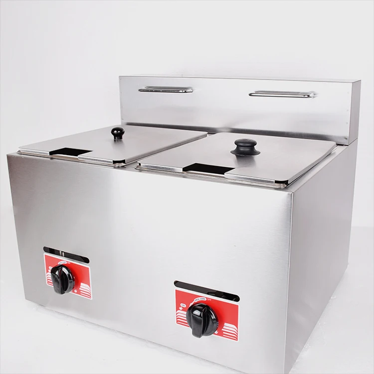 
Top Quality LPG Gas Fryer Kitchen Equipment Counter Top TGF-72 