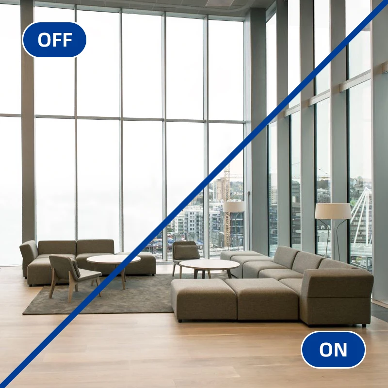 smart pdlc dimming smart film glass window door tint for window glass decoration switch