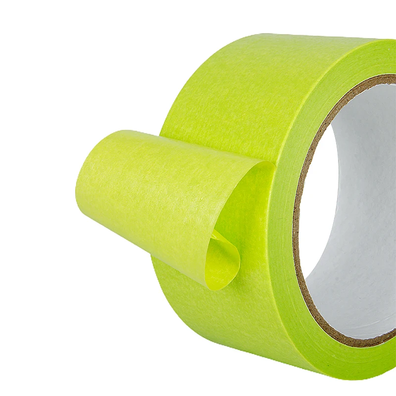 Good Quality Automotive Easy Tear Thin Line Green Washi Paper Masking Tape For Car Painting Refinish