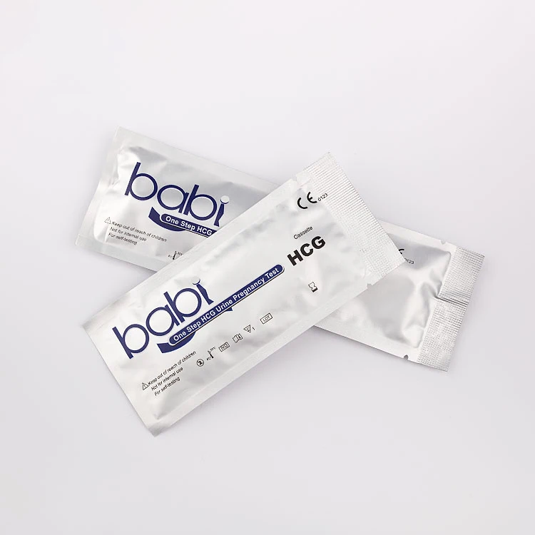 Chinese Manufacture 25 Miu/Ml HCG Pregnancy Test Kit Cassette