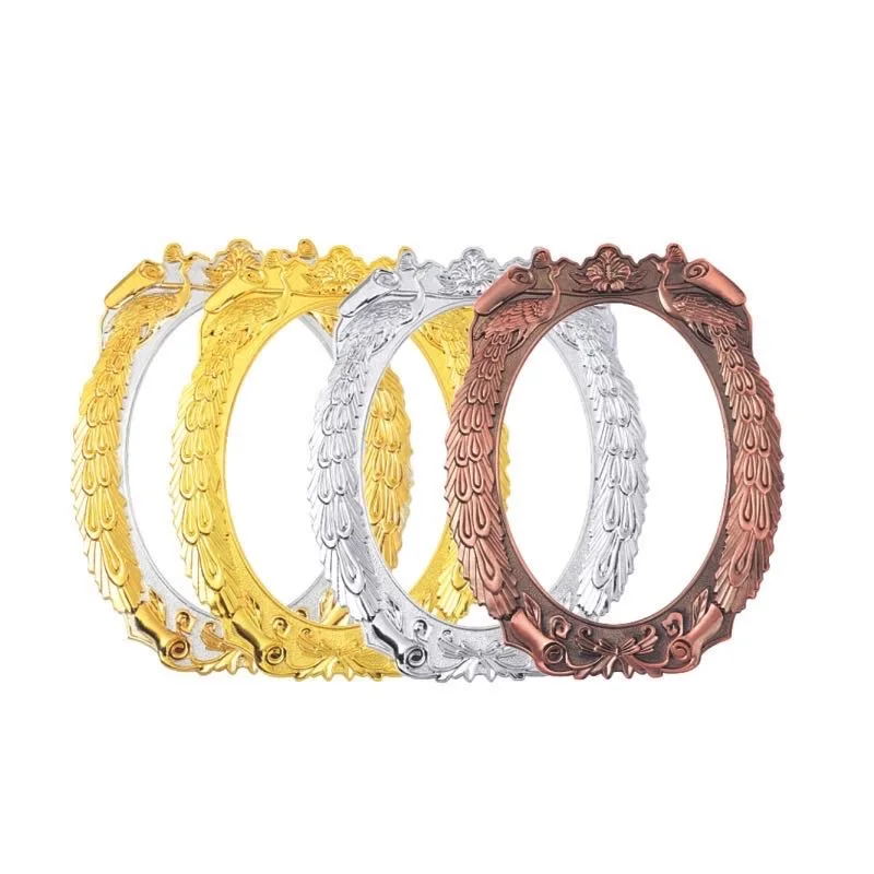 Yiwu factory gold square bulk frames high quality decorative plastic mirror frames photo effect funny pictures