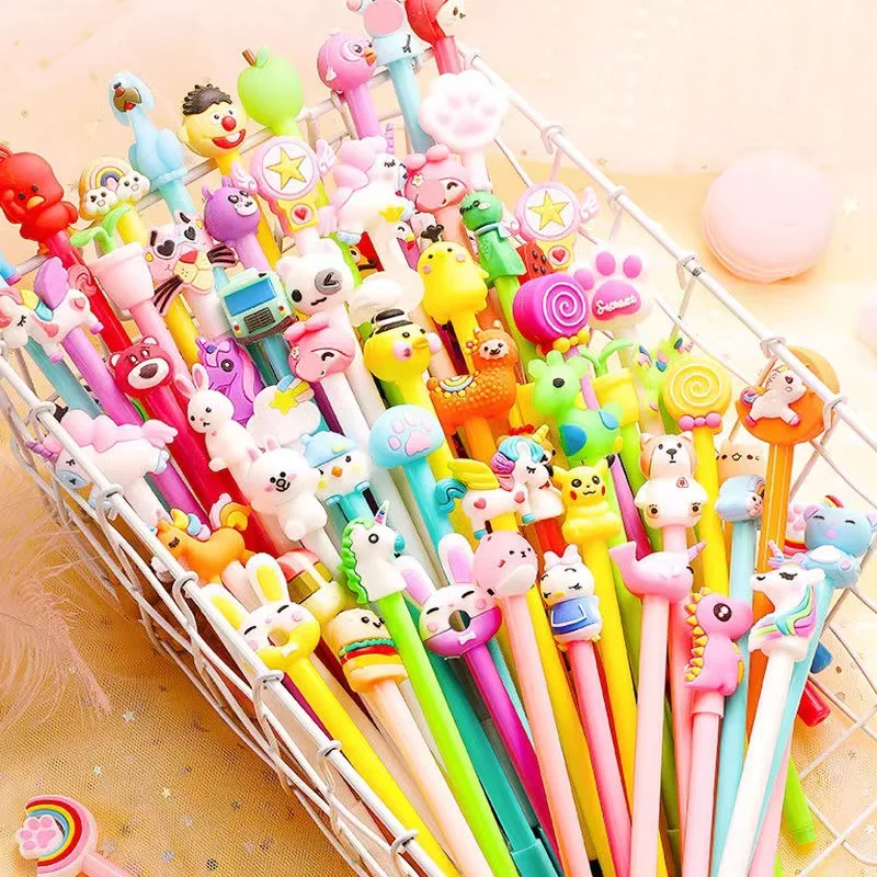 Reginfield 2024 Wholesale Hot Selling Gel Ink Pen Custom logo and Support Cartoon Caps Cute Novelty Kawaii New Pens