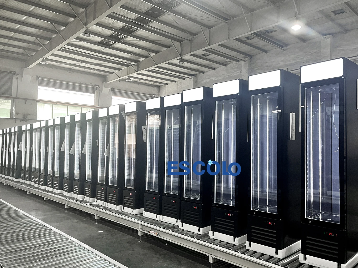 Slim Glass Door Cold Drink Display Case Air Cooler Refrigerator Led Screen Upright Freezer Fridge For Drinks