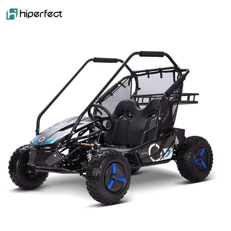 HIPERFECT NEW ELECTRIC GO KARTS 1200W BUGGY ADJUSTABLE TWO SEATS FOR KIDS