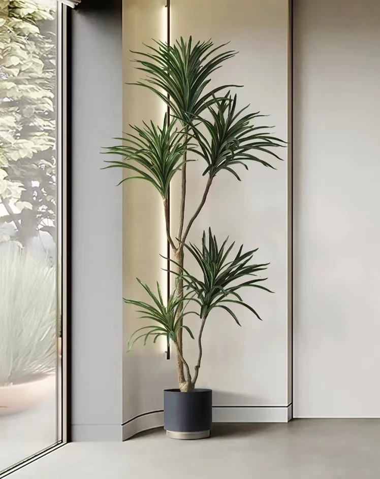 0.9m 3ft Wholesale High Simulation Artificial Plants Eco-Friendly Lily Bamboo Plant Ornamental Green Artificial Plants