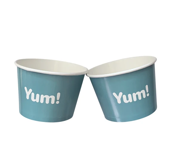 
Wholesale Degradable Green Ice Cream Paper Cup 