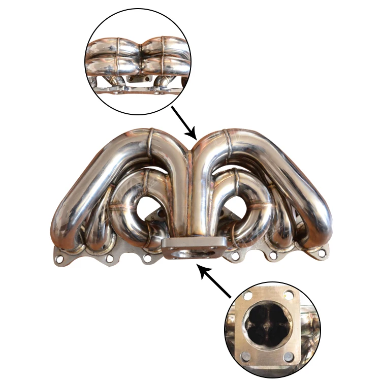 Stainless steel exhaust header for Toyota JZX 100