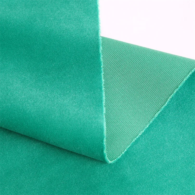 high quality GRS recycled fabric Holland 300gsm 100%recycled plain velvet upholstery for sofa fabric