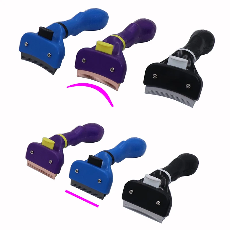 New Product One Button Self Clean Cat Shedding Brush Comb Pet Deshedding Grooming Tool For Dogs