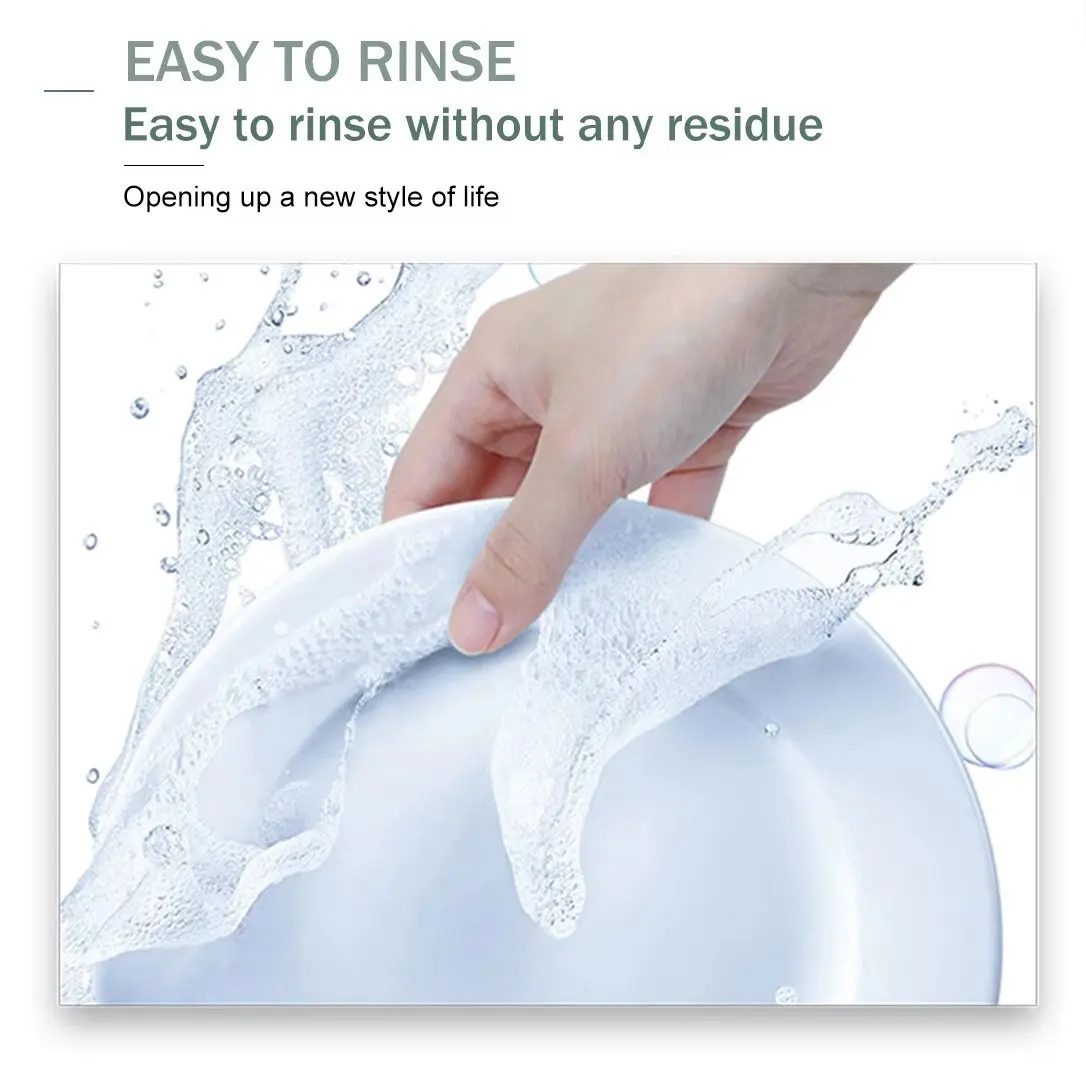 Suppliers eco friendly detergent dishwasher sheets granular enzymes lemon plant based dishwashing sheets for pans