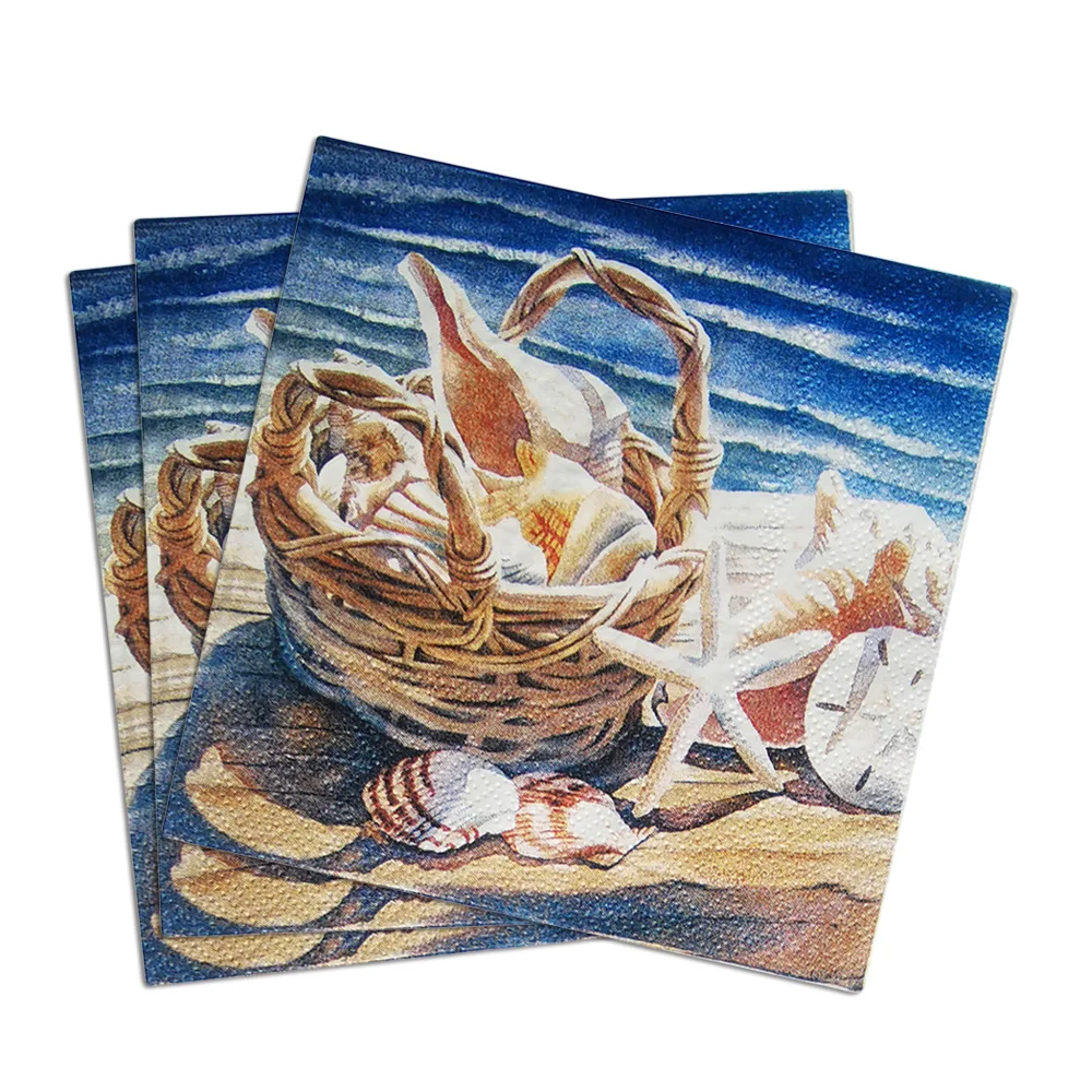 Высококачественные бумажные салфетки с принтом логотипа на заказ