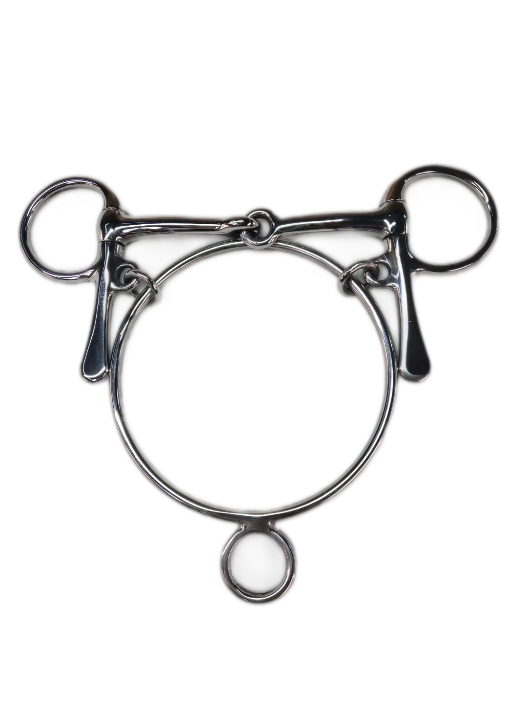 Horshi American ring bits half-cheek stainless steel racing ring half cheek bit equestrian product horse bits for sale