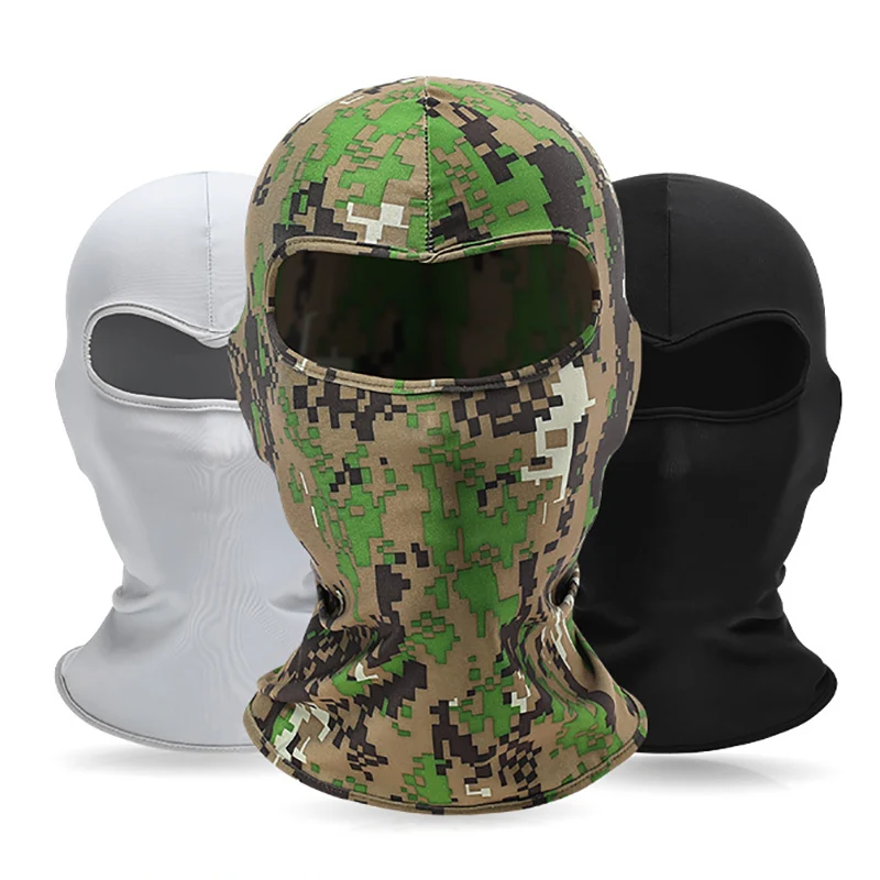 Camouflage Windproof Full Face Helmet Liner Beanie Motorcycle Cycling Headgear