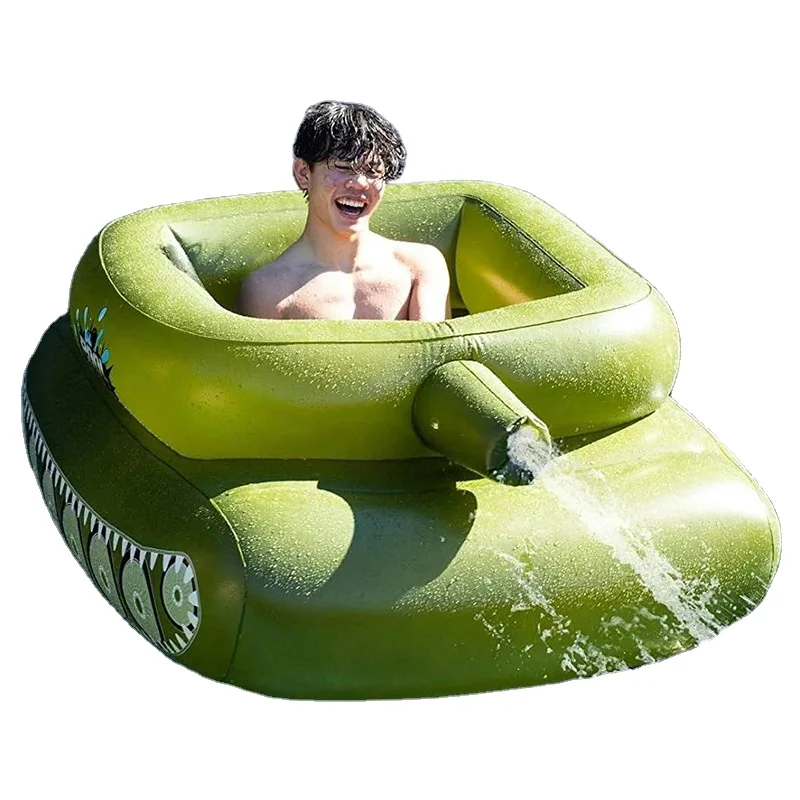 New PVC tank swimming ring water spray swimming pool water spray outdoor toys water spray gun swimming ring