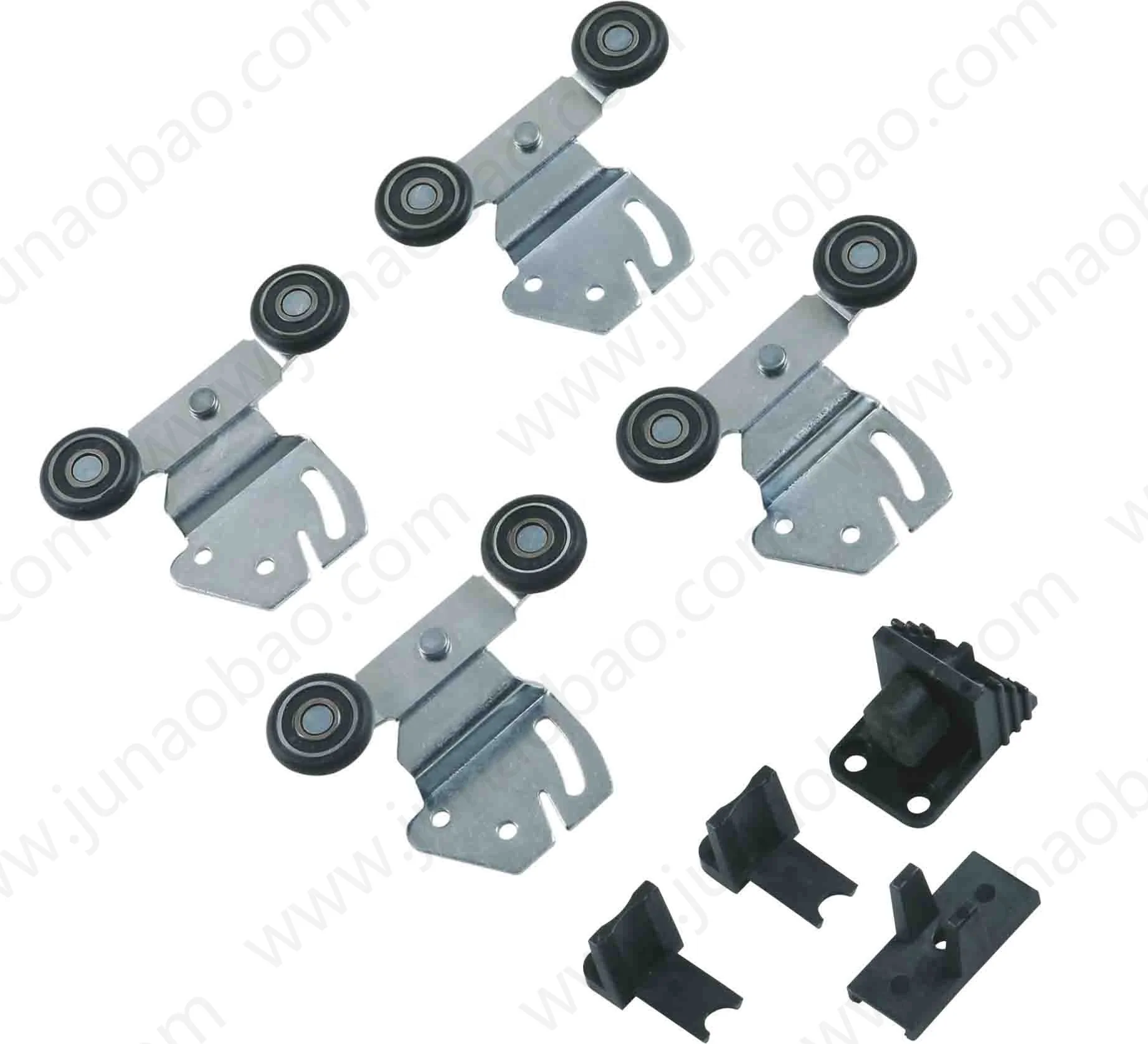 Sliding door fitting for furniture and interior decoration