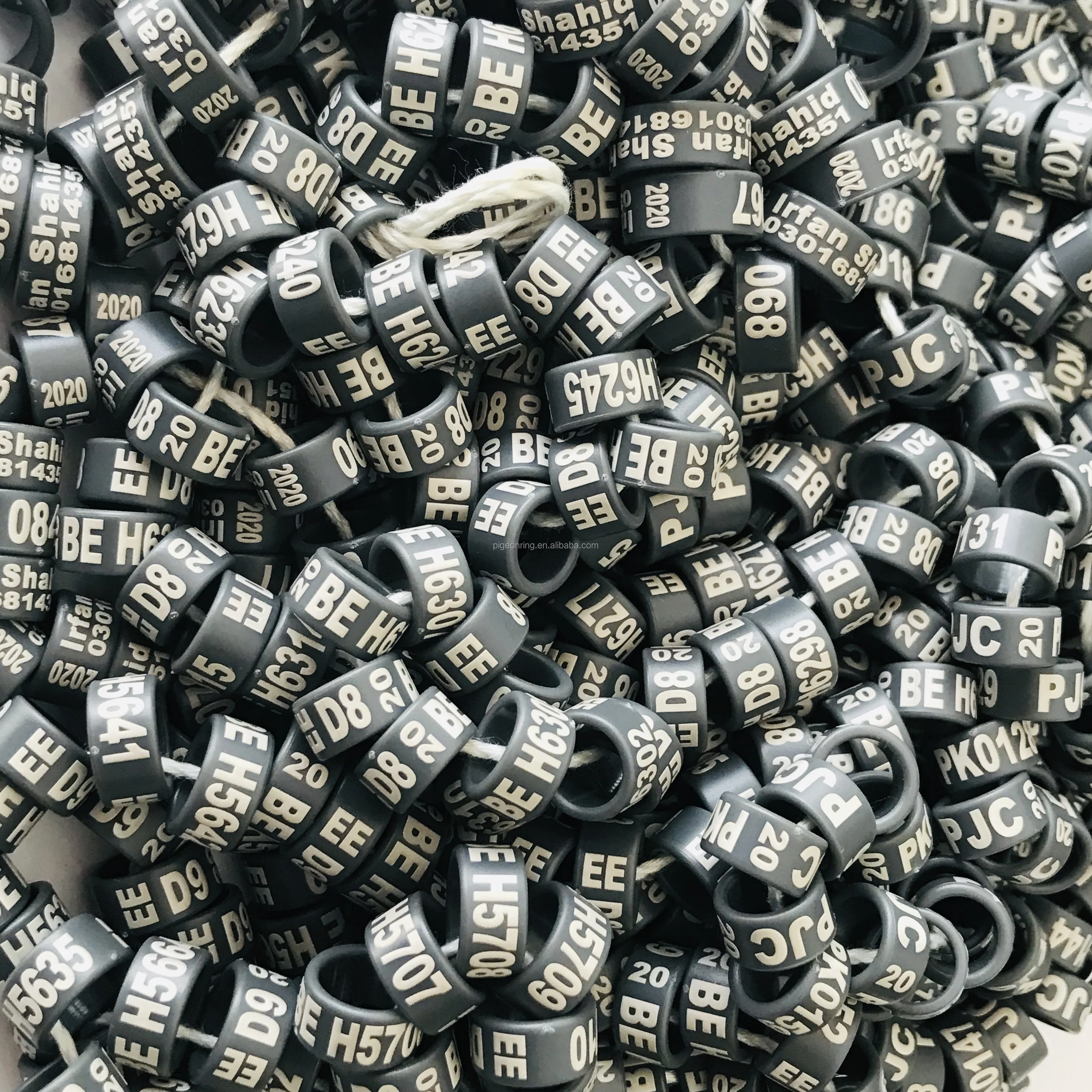 High quality Plastic closed bird bands pigeon rings All sizes All colors poultry leg band chicken rings