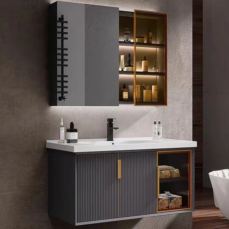 Hanging Cabinet Vanity Luxury Bathroom Furniture Factory Direct With Sink hotel bathroom vanity