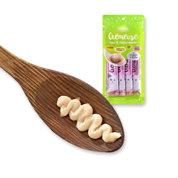 
Wholesale Bulk Pouch Pet Cat Wet Food Tuna And Bonito Flavor WellBe Cat Meat For Cat 