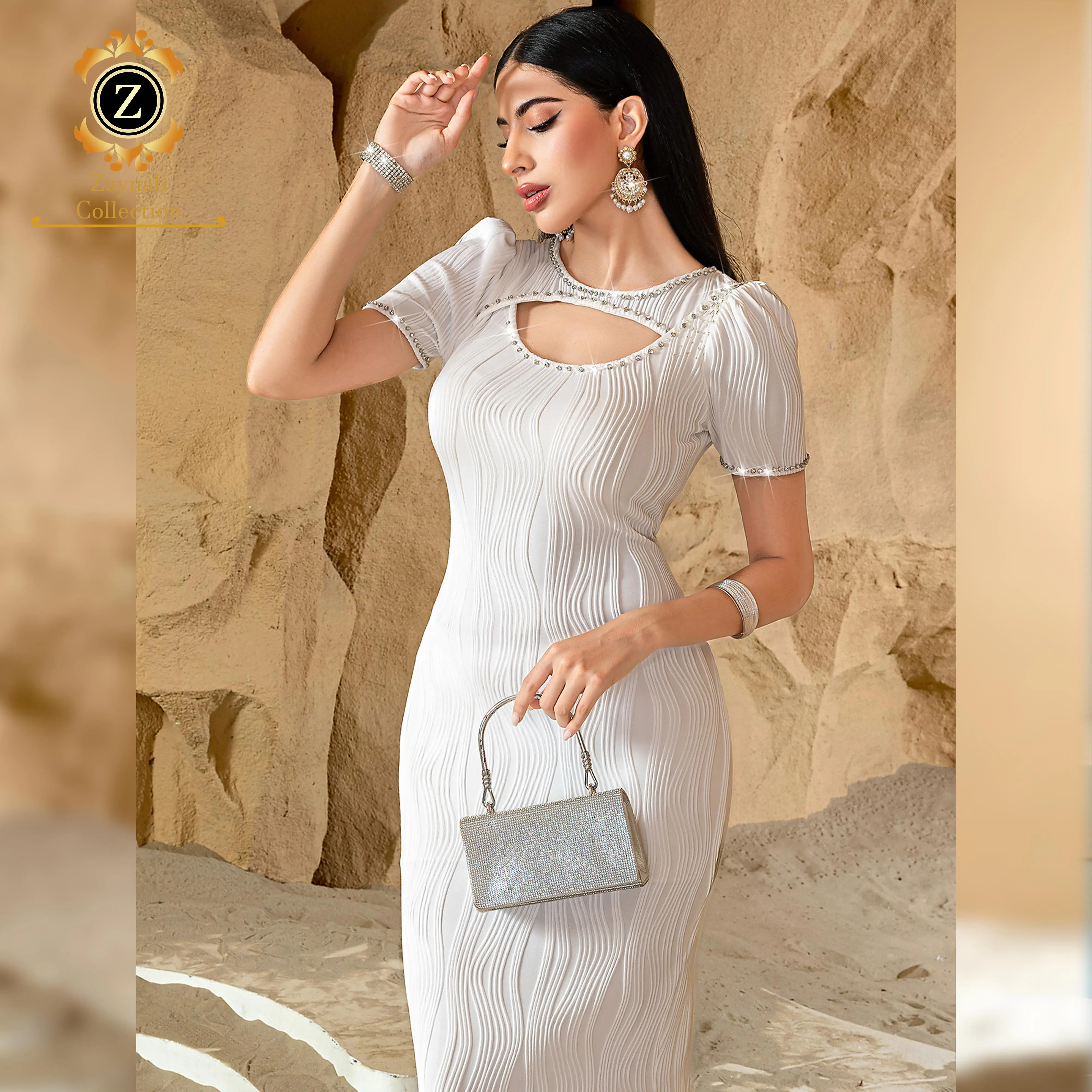 Zaynab Women Muslim Dress Dress Islamic Eid Dubai Dubai Girls Abaya Woman Muslim Woman Dress Elegant Abaya