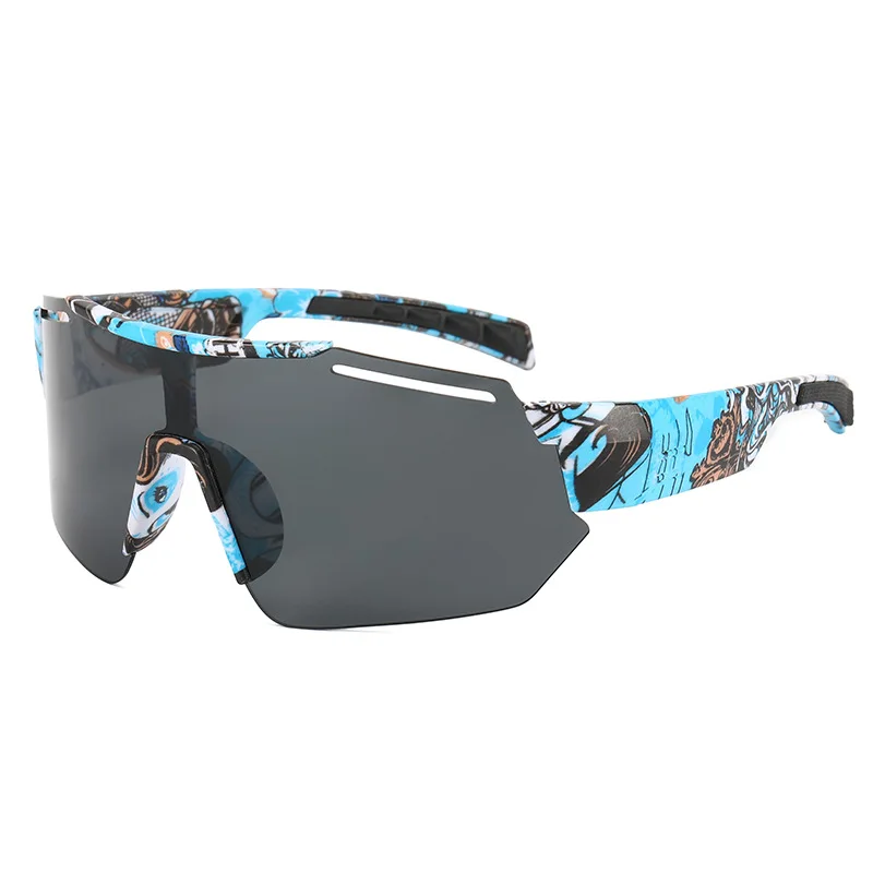 2022 Fashion Brand Designer Cycling Night Vision Glasses Colorful Outdoor Sports Large One Piece Sunglasses