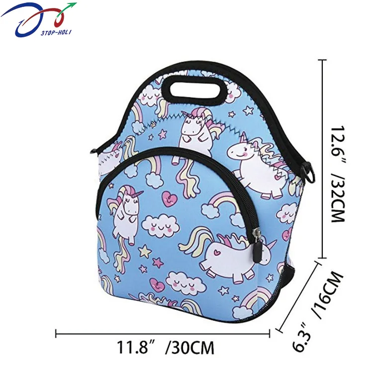 Wholesale custom printed reusable outdoor thermal picnic neoprene cooler lunch tote bag