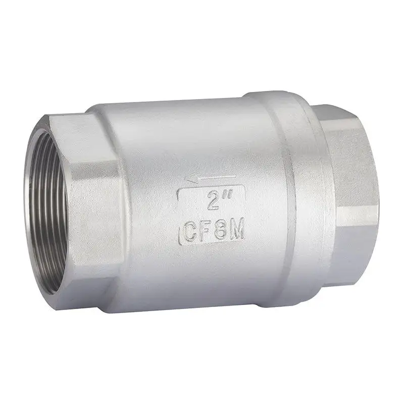 Straight-through stainless steel 304 manually mounted threaded vertical check valve