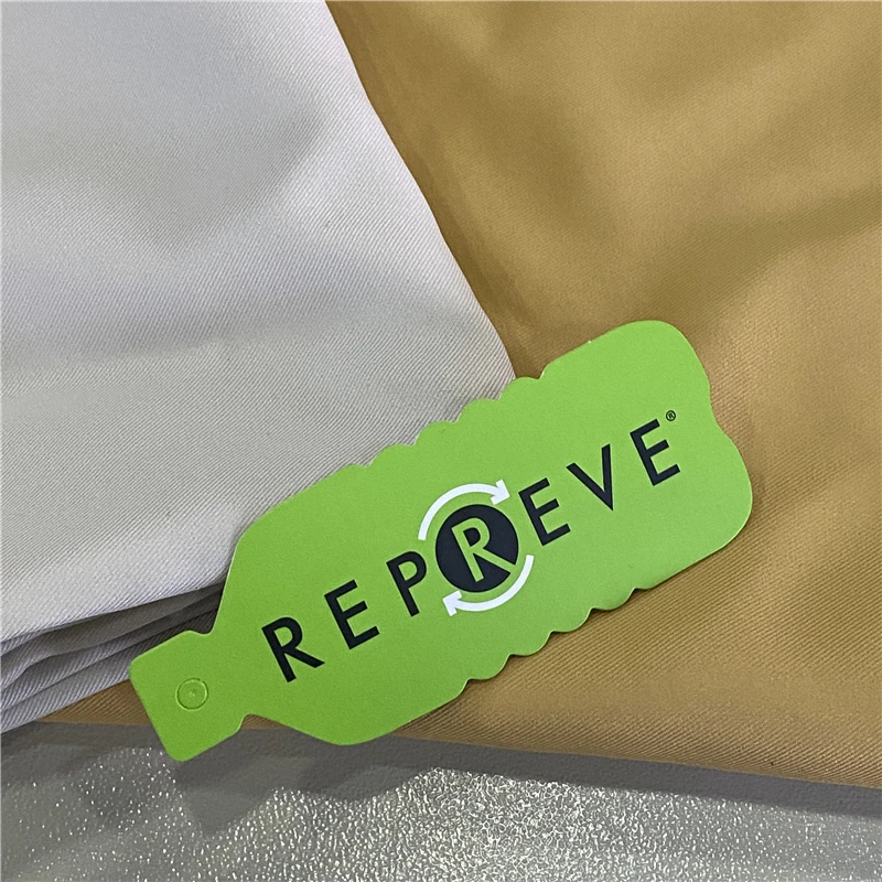 GRS Certificated Made From REPREVE 75D/144F Recycled Polyester 2/2 Twill 90GSM RPET Gabardine Fabric For Clothes
