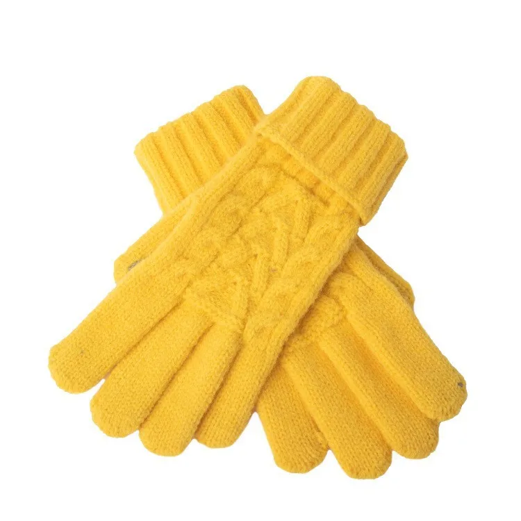 Customized Winter Thickened Gloves Winter Warm Touch Screen Touch Knit Ladies Wholesale Adults