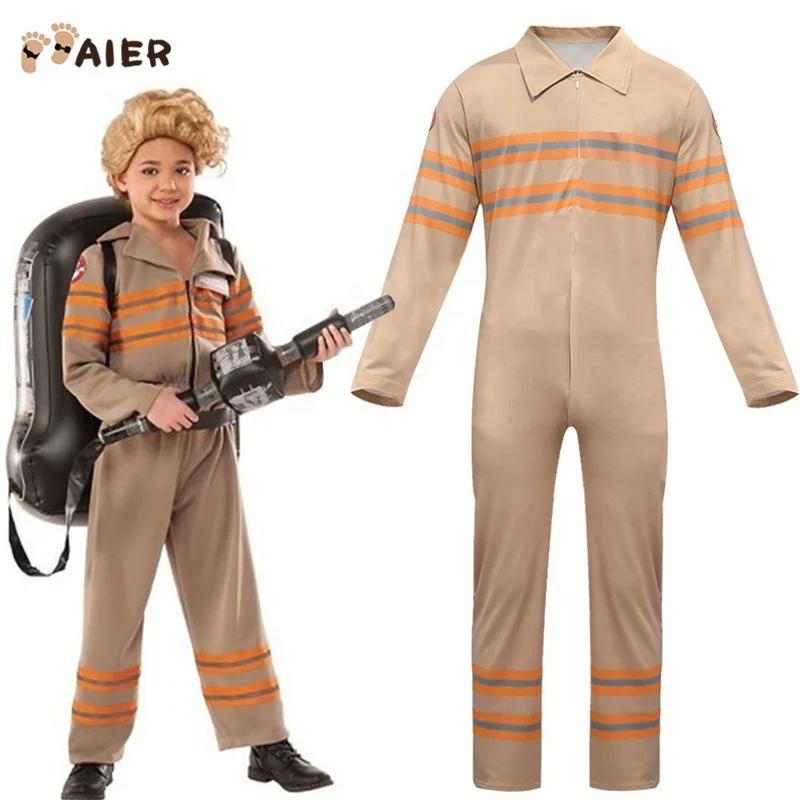 
Halloween Stranger Things 2 Cosplay Costume Jumpsuit Kid Ghostbusters Uniform Cosplay Costume 