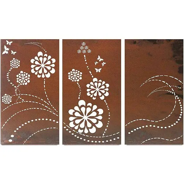 brown timber privacy panel modern uk decorative metal aluminum in wooden quality door designs garden fence courtyard fencing