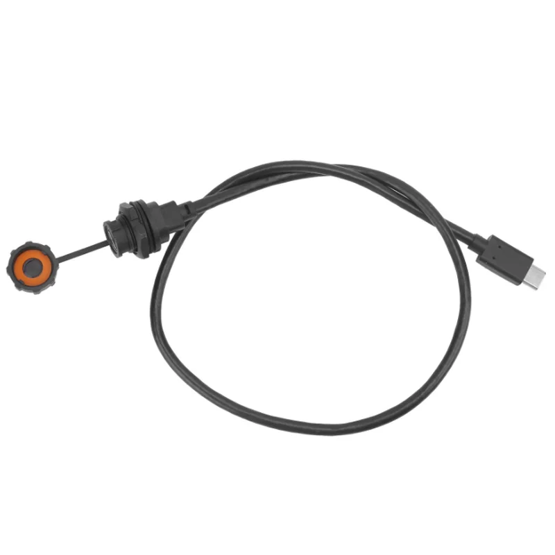 Waterproof USB Connector TYPE C Female Male With Cable Socket E10TPC-BF-F/TPC-A-M