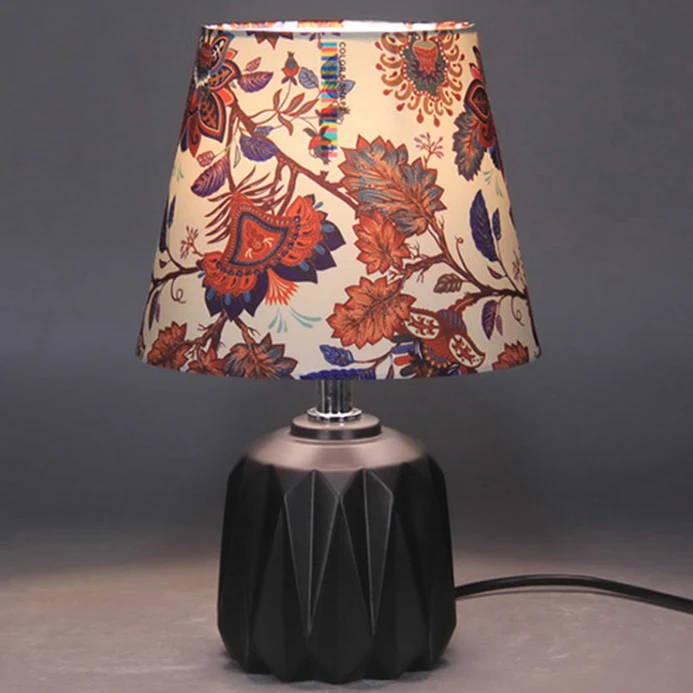 Оптовая продажа, прикроватная лампа в скандинавском стиле, Высококачественная лампа из затеняющей ткани, светильник на заказ, Керамические настольные лампы для украшения дома