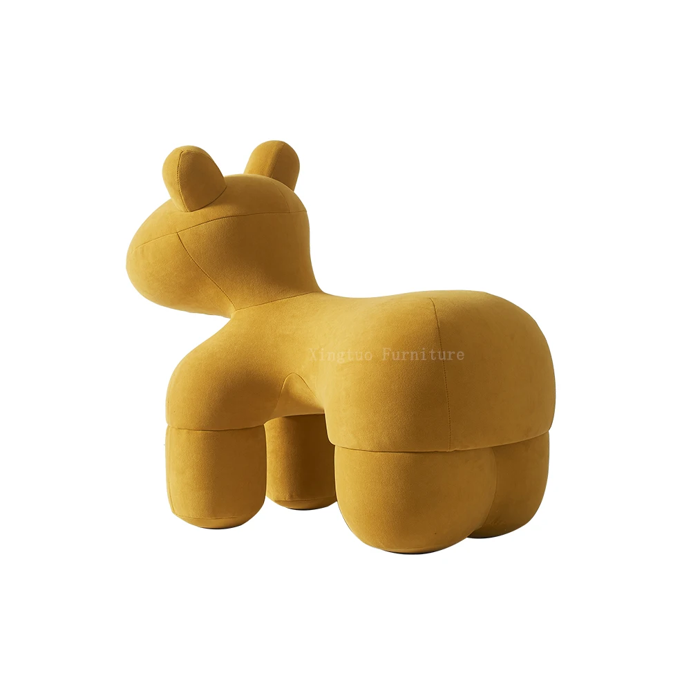 XT-670 hot sale lovely horse shape animal chair bedroom home furniture modern lounge pony chair